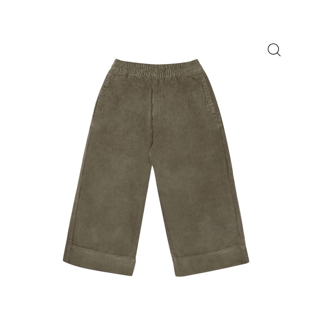 Kids Corduroy Pants in Olive Green by designer label, The New Society Mott pant